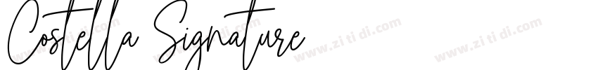 Costella Signature 语字体转换